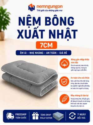 Nệm Ngủ Ngon - Nệm topper xuất nhật