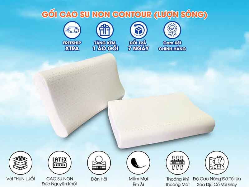 Nệm Ngủ Ngon - Gối cao su non Kingroll – Bí quyết cho giấc ngủ ngon