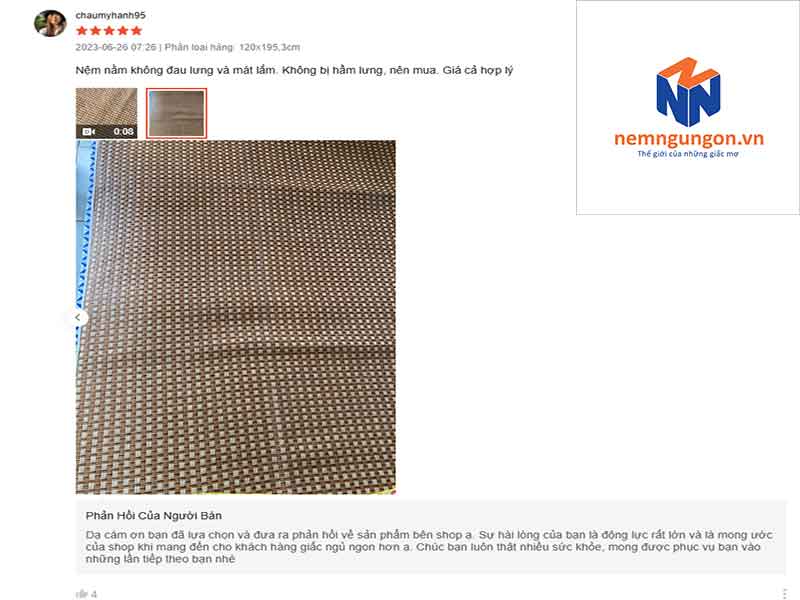 Nệm Ngủ Ngon - Bạn lo lắng nằm nệm bị nóng lưng? Đây sẽ là sản phẩm dành cho bạn