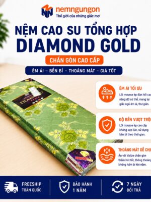Nệm Ngủ Ngon - Nệm cao su tổng hợp Diamond Gold