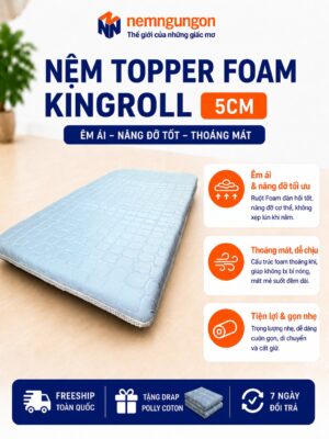 Nệm Ngủ Ngon - Topper Foam 5cm