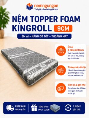 Nệm Ngủ Ngon - Topper Foam 9cm