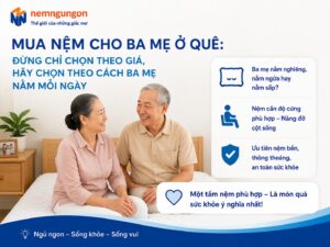Nệm Ngủ Ngon - Mua nệm cho ba mẹ cần lưu ý gì