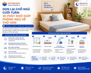 Nệm Ngủ Ngon - Dọn lai chỗ ngủ mỗi tuần