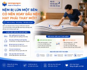 Nệm Ngủ Ngon - Nệm bị lún 1 bên