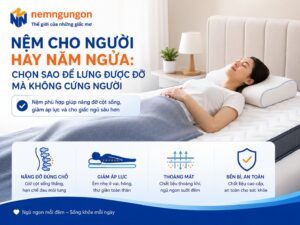 Nệm Ngủ Ngon - Nệm cho người nằm ngửa