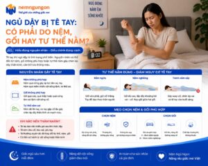 Nệm Ngủ Ngon - Ngủ dậy bị tê tay