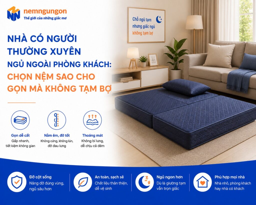 Nệm Ngủ Ngon - Nệm ngủ phòng khách