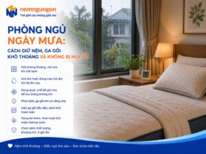 Nệm Ngủ Ngon - Phòng ngủ ngày mưa