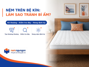 Nệm Ngủ Ngon - Đặt nệm trên bệ bê tông